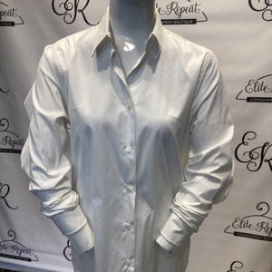 Jean Paul Gaultier Ruffle Back  Sz 40 Button down Top